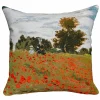 Best Housse de coussin Claude Monet - Coquelicots 45x45cm Art De La Maison
