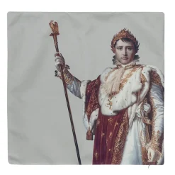 Best Housse de coussin en velours François Gérard - Napoléon 1er en costume de sacre 45x45 cm Art De La Maison