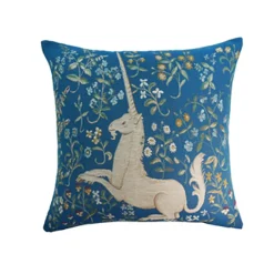 Housse de coussin Licorne - Bleue