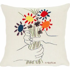 Housse de coussin Pablo Picasso - Fleurs et mains 45x45cm