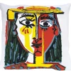 Housse de coussin Tête de Femme avec un chapeau - Picasso