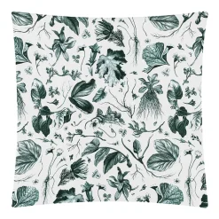 Housse de coussin verte Herbier du roi - Maison Baluchon Art De La Maison