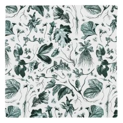 Housse de coussin verte Herbier du roi - Maison Baluchon Art De La Maison
