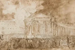 Illuminations pour le fête du Corpus Christi, place Saint-Pierre (panneaux acryliques)