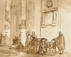 Intérieur d'une église (toiles sans cadre)