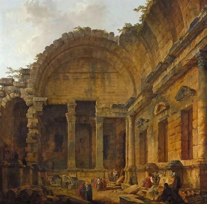 Intérieur du temple de Diane (panneaux aluminium)