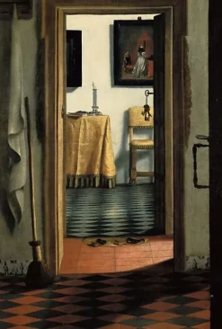 Intérieur hollandais ('Les Pantoufles') (affiches d'art)