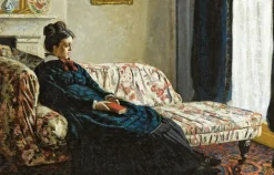 Intérieur ou Méditation. Mme Monet au canapé (panneaux aluminium)