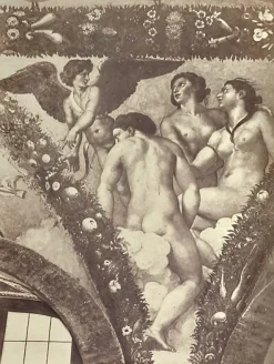 Hot Italie, Rome: Villa Farnesina, pendentif de la loggia de Psyché 'l'Amour et les grâces' (toiles encadrées) Toiles Encadrées|Affiches D'Art Encadrées