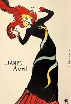 Sale Jane Avril (avec la robe au serpent) (toiles encadrées) Toiles Encadrées|Affiches D'Art Encadrées