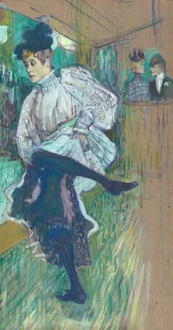 Jane Avril dansant (panneaux acryliques)