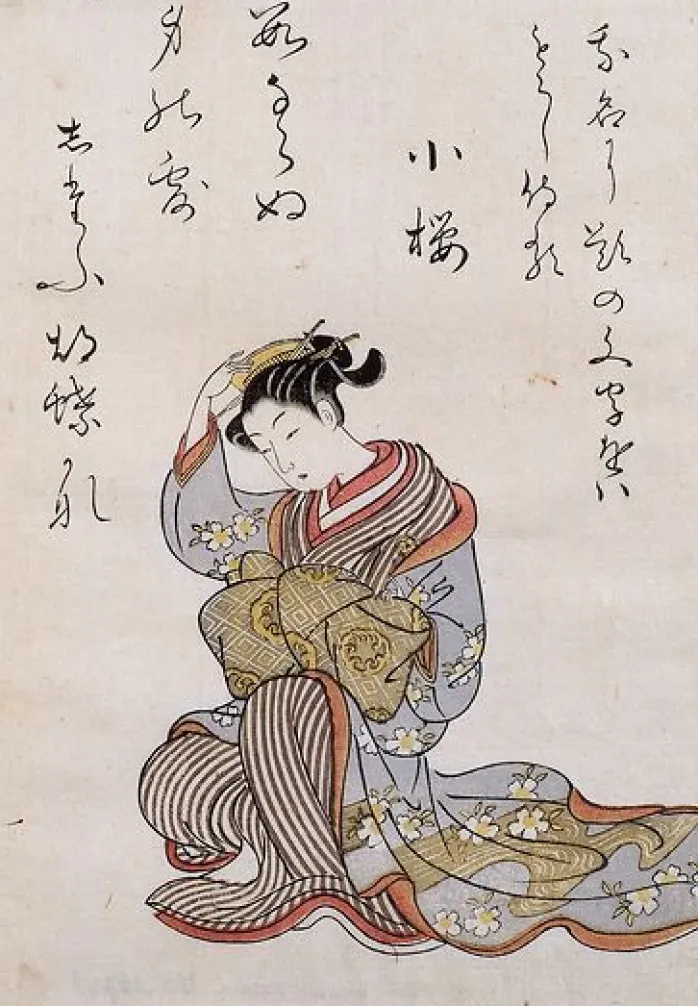 Jeune femme se fixant un peigne dans les cheveux (toiles encadrées)