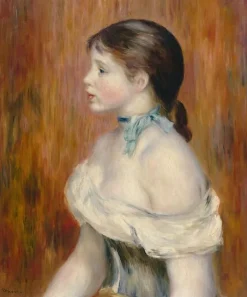 Jeune fille au ruban bleu (toiles sans cadre)