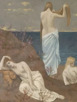 Jeunes filles au bord de la mer (panneaux acryliques)