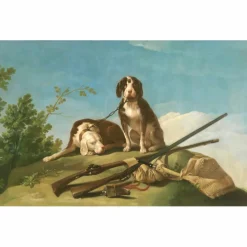 Kit broderie Francisco de Goya - Chiens en laisse - Musée du Prado