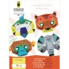 Kit créatif 4 masques de la jungle 3D à colorier Loisirs Créatifs