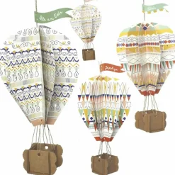 Hot Kit créatif 4 Montgolfières + 4 nuages à créer Loisirs Créatifs
