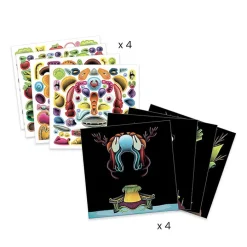 Kit Créer avec des stickers inspirés par Giuseppe Arcimboldo - Djeco