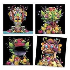 Kit Créer avec des stickers inspirés par Giuseppe Arcimboldo - Djeco
