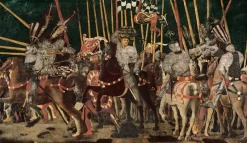 La Bataille de San Romano : la contre-attaque de Micheletto Attendolo da Cottignola (panneaux aluminium)