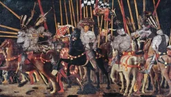 La Bataille San Romano (la contre attaque de Micheletto da Cotignola) (toiles sur châssis)