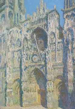 La Cathédrale de Rouen. Le portail et la tour Saint-Romain, plein soleil (panneaux aluminium)