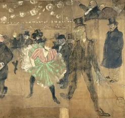 New La Danse au Moulin Rouge, dit aussi La Goulue et Valentin le Désossé,panneau pour la baraque de La Goulue à la Foire du Trône à Paris (panneau de gauche), 1895 (panneaux aluminium) Panneaux Aluminium|Panneaux Acryliques