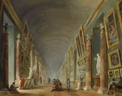 La Grande Galerie, entre 1801 et 1805 (toiles sans cadre)