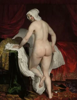 La jeune femme se couchant dit Le Coucher à l’italienne (affiches d'art)