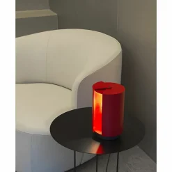 Lampe pivotante à poser - Charlotte Perriand - Nemo Lighting - Rouge carmin