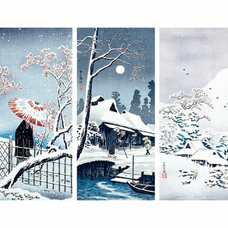 New La neige par les grands maîtres de l'estampe japonaise Livres D'Art