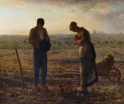 L'Angélus après nettoyage (toiles sans cadre)