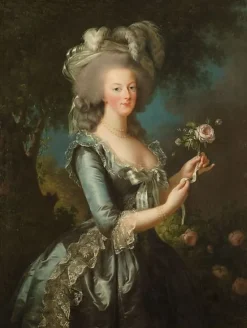 La reine Marie-Antoinette dit "à la Rose" (panneaux acryliques)