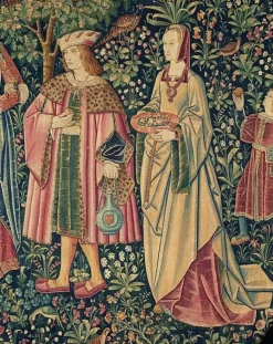 La tenture de la Vie Seigneuriale : La Promenade I/II (toiles sur châssis)
