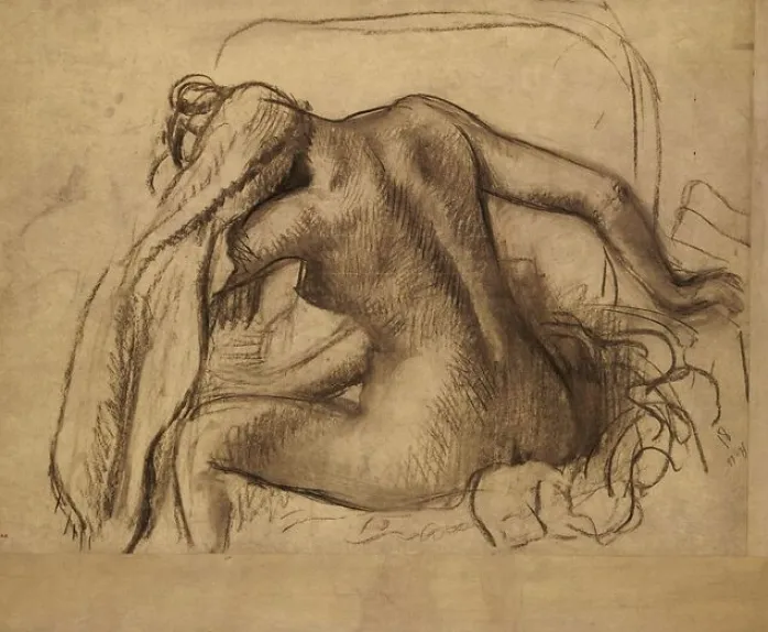La toilette après le bain (affiches d'art encadrées)