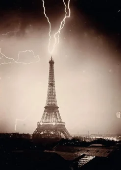 La Tour Eiffel foudroyée II/II (panneaux aluminium)