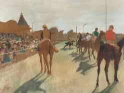 Sale Le Défilé, dit aussi Chevaux de course devant les tribunes (panneaux aluminium) Panneaux Aluminium|Toiles Sur Châssis