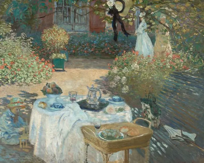 Le déjeuner: panneau décoratif (affiches d'art encadrées)