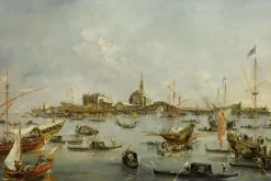 Le Doge sur le Bucentaure, à San Nicolo di Lido à Venise, le jour de l'ascension (panneaux aluminium)