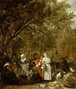 Discount Le Marché aux herbes d'Amsterdam (toiles encadrées) Toiles Encadrées|Toiles Sur Châssis