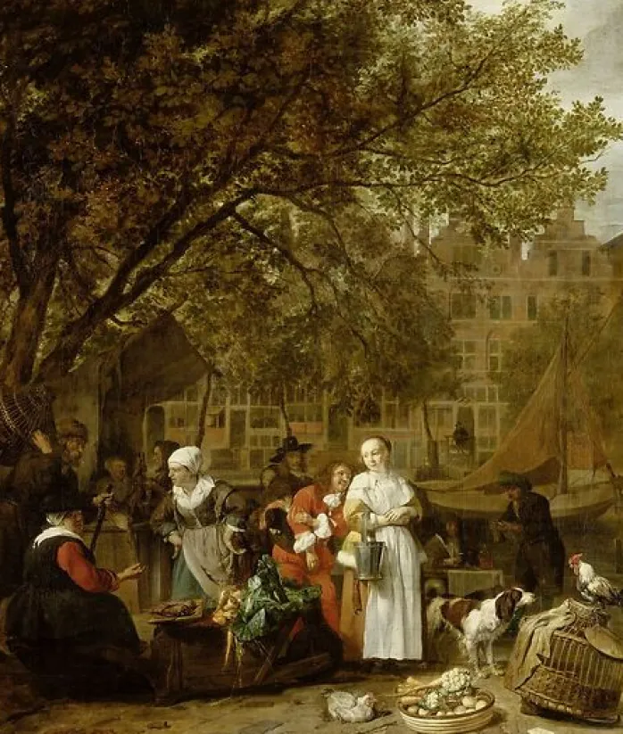Le Marché aux herbes d'Amsterdam (panneaux aluminium)
