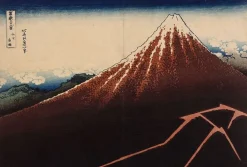New Le Mont Fuji sous l'orage avec des éclairs (panneaux aluminium) Panneaux Aluminium|Toiles Sur Châssis