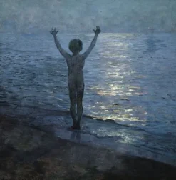 L'enfant au bord de la mer (panneaux aluminium)