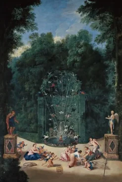 L’Entrée du Labyrinthe dans les jardins de Versailles (toiles encadrées)