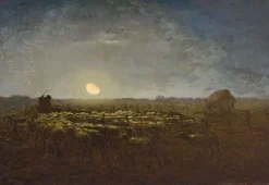 Le parc à moutons, clair de lune (toiles encadrées)