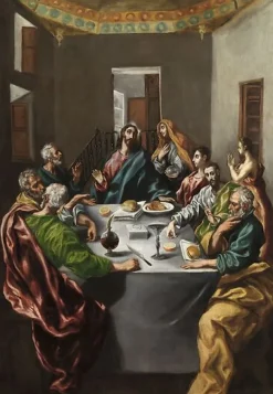 Le Repas chez Simon (détail) (panneaux aluminium)