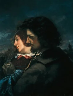 Les Amants dans la campagne, sentiments du jeune âge dit aussi Les Amants heureux (affiches d'art)