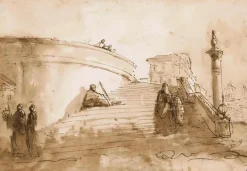 L'escalier tournant de la Trinité des Monts (toiles sur châssis)
