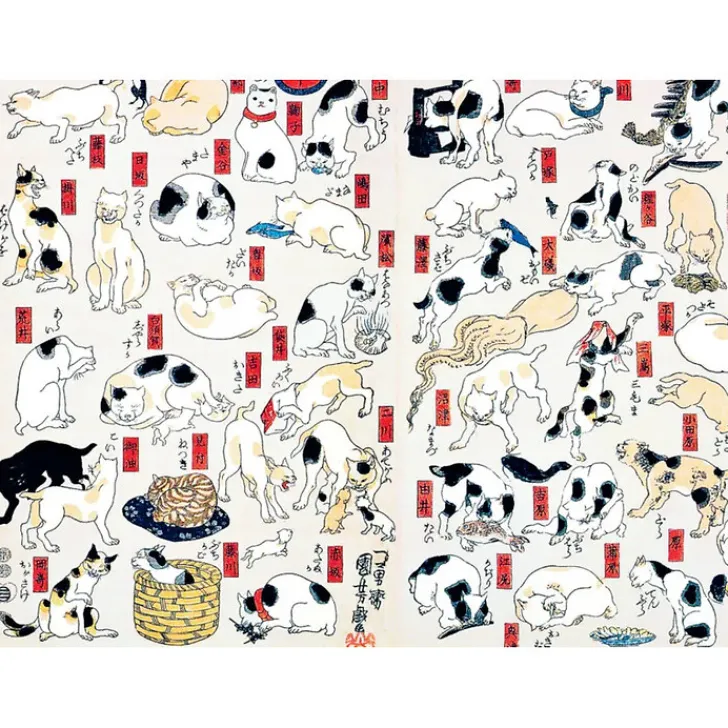 Sale Les chats par les grands maîtres de l'estampe japonaise Nouvelle édition Livres D'Art