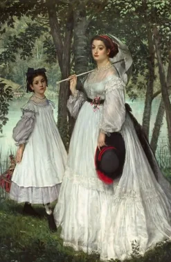 New Les Deux Soeurs ; portrait, dit aussi Les Deux Soeurs, 1863 (panneaux aluminium) Panneaux Aluminium|Panneaux Acryliques